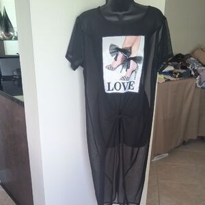 Occasion Black Sheer Dress